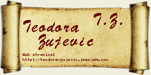 Teodora Žujević vizit kartica